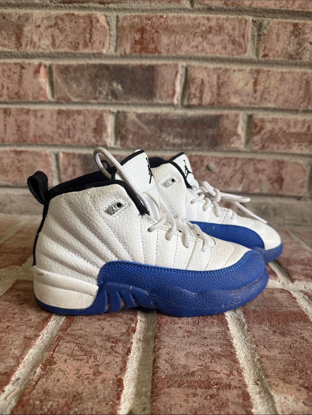Kids Jordan 12 retro royal blue/black/white Sneakers size 12c